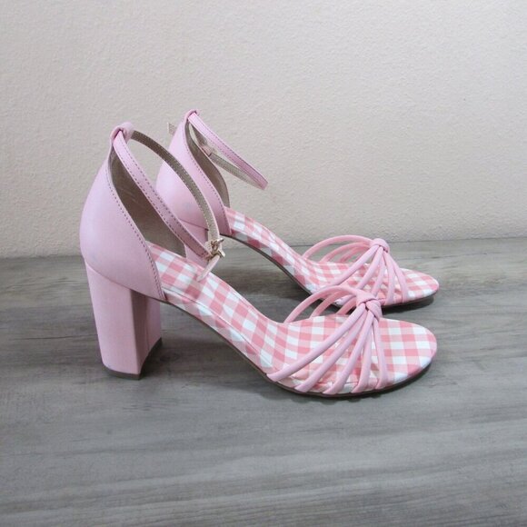 Draper James Shoes - Draper James RSVP Women's 10 Elisa Chunky Heel Sandals - Geranium Pink